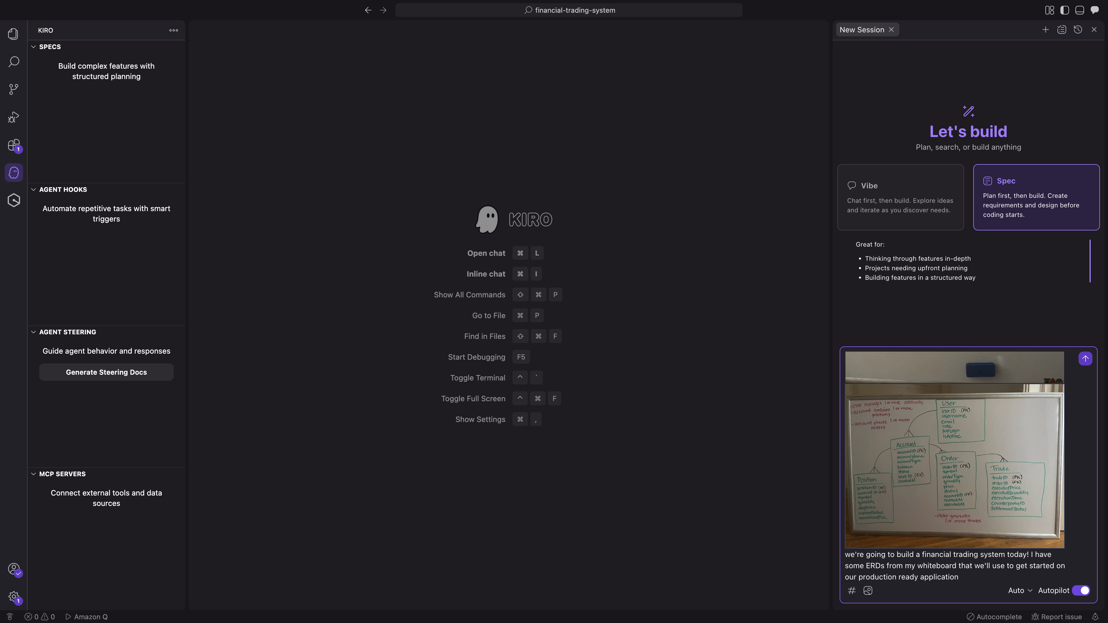 small photos of whiteboard in Kiro's interface